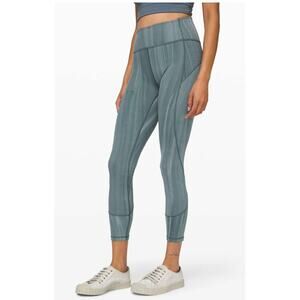 Lululemon In Movement Tight 25 Everlux Linear Spray Dye Womens